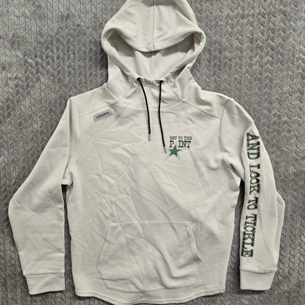 Legends Hawthorne Mens Hoodie Size L White "Get To The Paint" Long Sleeve Dallas